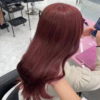 ロング カラー 中韓レイヤー/ ブラウン🤎はやとのヘアスタイル