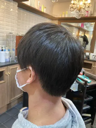 ショート メンズ ルピナス中田店長 山口大地のヘアスタイル