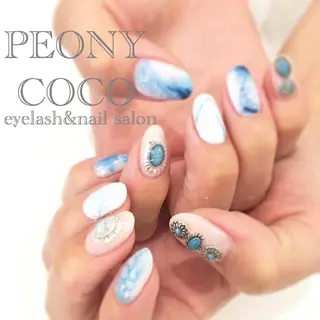 セミロング ネイル マツエク・マツパ STELLA 大西南帆のマツエク・マツパデザイン