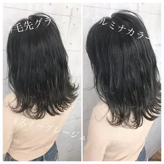 ミディアム 💎馴染むエクステ× TOMO💎のヘアスタイル