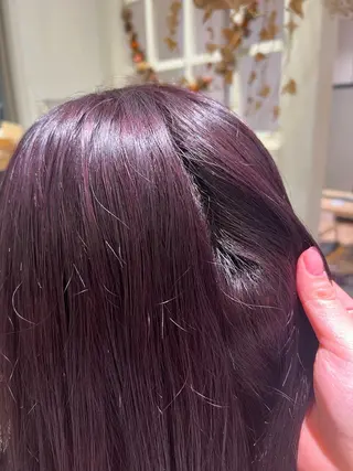 セミロング ブリーチなしカラー/ パーマ/おとは🦖♡のヘアスタイル