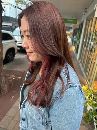 ロング カラー レイヤー/ナチュラル 💐nao.のヘアスタイル