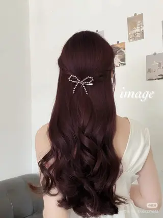 ロング カラー ヘアアレンジ 💗トレンドモテヘア Natsumi 💗のヘアスタイル