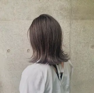 カラー 縮毛矯正/ストンボブ Wカラー💎ヒデジのヘアスタイル