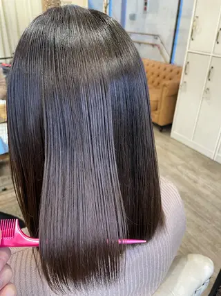 ミディアム ツヤちゅるカラー✮ すずなのヘアスタイル