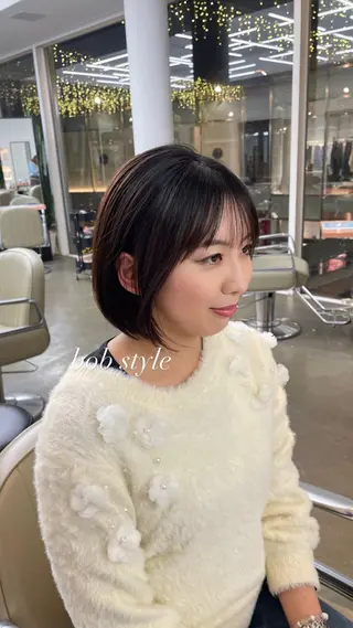 ショート ♡レイヤーボブ パーマ/うらら♡のヘアスタイル