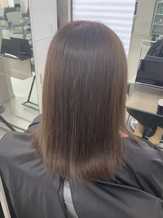 セミロング カラー ブリーチ×縮毛矯正 💫だいちのヘアスタイル