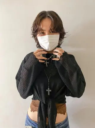 ミディアム パーマ レイヤー/パーマ /ウルフ/nabeのヘアスタイル