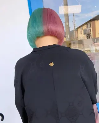 ショート カラー パーマ キッズ ヘアアレンジ メンズ corazon ブリーチのヘアスタイル