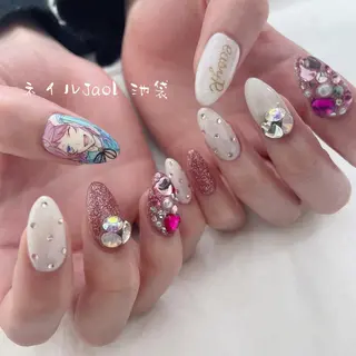 セミロング ネイルJaol 池袋のネイルデザイン
