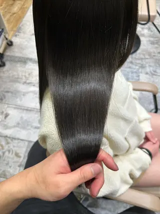 セミロング カラー パーマ 新宿✨顔周りカット 韓国ヘア/坂本亜裟海のヘアスタイル