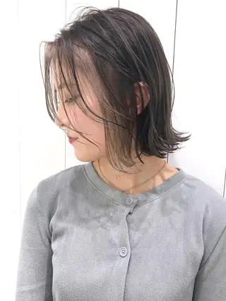ミディアム カラー パーマ ヘアアレンジ ITbyALBUM 浦和店のヘアスタイル