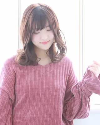 ミディアム カラー 柳澤 興輝のヘアスタイル