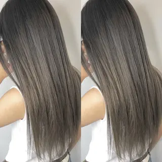 ロング カラー あさだ しゅうたろうのヘアスタイル