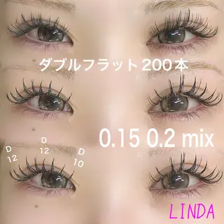 マツエク・マツパ linda lashesのマツエク・マツパデザイン