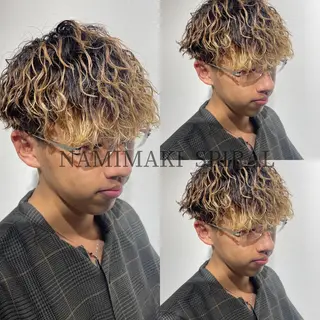 パーマ メンズ 大阪美容師 井上智博のヘアスタイル