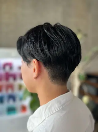 メンズ ボブ×艶カラー 特化・リクト💥のヘアスタイル