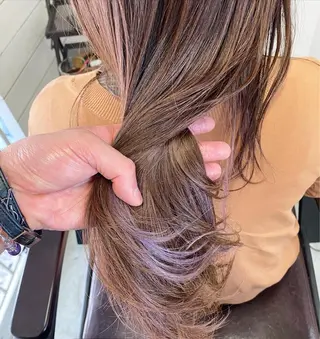 セミロング 西尾 隆介のヘアスタイル