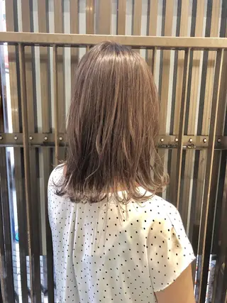 セミロング シールエクステ×美髪 改善/ヨシモトカンジのヘアスタイル
