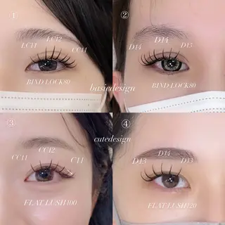 マツエク・マツパ CreBiA🎀 ayaのマツエク・マツパデザイン