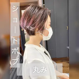 ショート カラー パーマ ヘアアレンジ ✨前田 優・2拠点✨ ✨恵比寿・札幌店✨のヘアスタイル