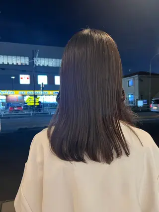 セミロング ブリーチなしカラー/ パーマ/おとは🦖♡のヘアスタイル
