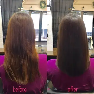 セミロング 縮毛矯正&髪質改善 MAILHAIRのヘアスタイル