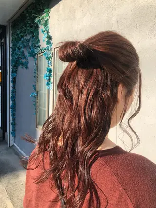 ロング カラー ヘアアレンジ Warmcolors 🎀Reonaのヘアスタイル
