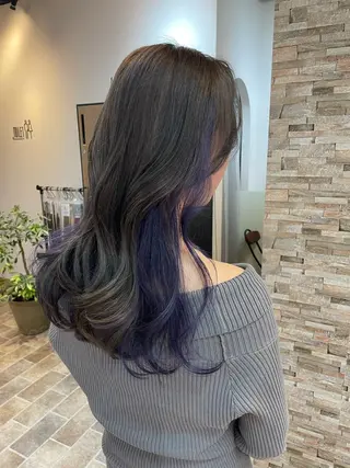 ロング カラー YUI/ ブリーチカラー🌷のヘアスタイル