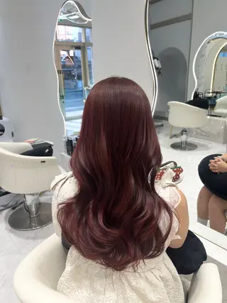 ロング カラー 𝑹𝒊𝒉𝒐🎀 名駅/大人韓国ヘアのヘアスタイル