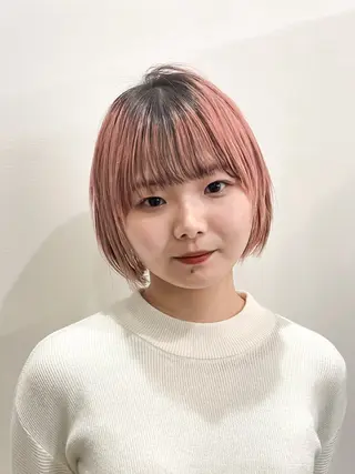 カラー レイヤー/ウルフ/ ハッシュカット/そらのヘアスタイル