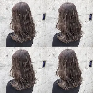ロング カラー ヘアアレンジ メンズ キッズ 💟Chloe原宿店 🩶ハイトーンのヘアスタイル