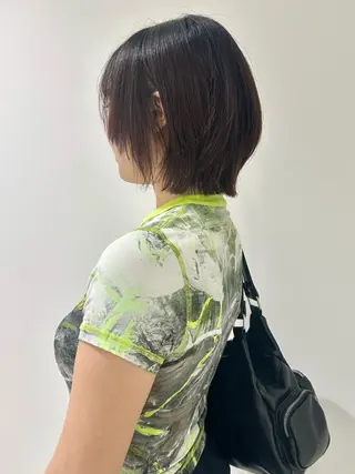 ショート カラー 👔ボブ﹨髪質改善 ストレート🩳ももかのヘアスタイル