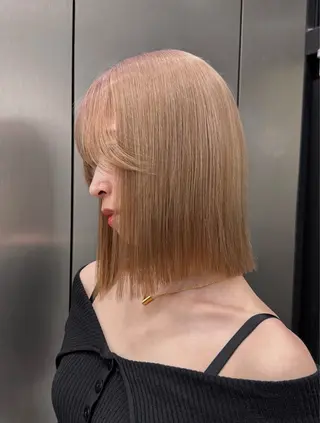 ショート 水光カラー/ブリーチ ⛓️京都/Rionのヘアスタイル