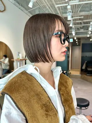 ショート ボブ/ショート/ 縮毛矯正/岸本恭明のヘアスタイル