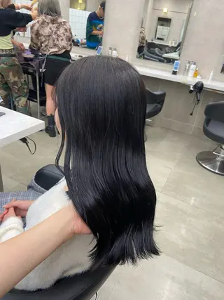 セミロング カラー ヘアアレンジ Over hair_ misakiのヘアスタイル