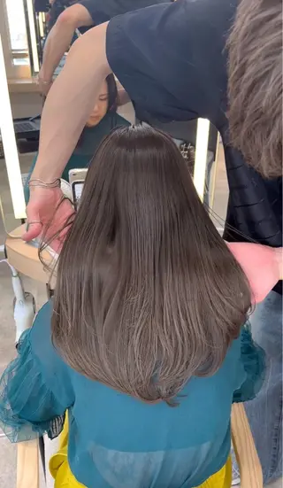 セミロング カラー 北間 寛哉のヘアスタイル