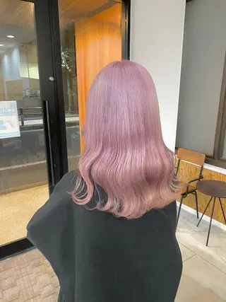 カラー ブリーチカラー よねだまことのヘアスタイル