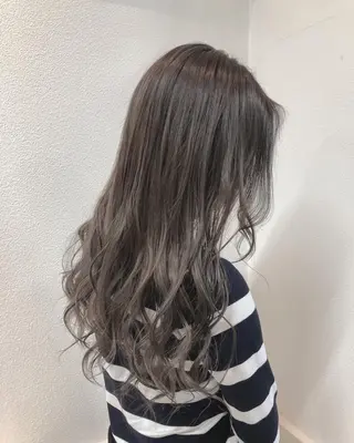 セミロング カラー ヘアアレンジ GiseL天神カラー 髪質改善/ブリーチのヘアスタイル