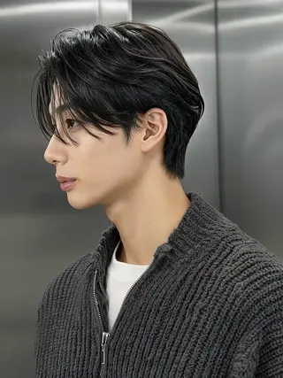 ミディアム メンズ 古賀/レイヤーボブ /ハッシュカットのヘアスタイル