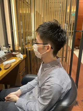 ショート メンズ 髙田 千華 髪質改善ストレートのヘアスタイル