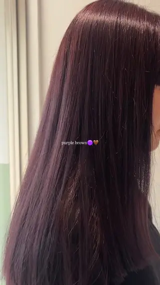 カラー 暖色カラー/艶髪/ 韓国/ひなのヘアスタイル