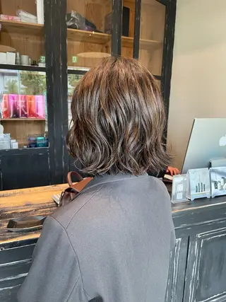 ショート パーマ 山本  弦生のヘアスタイル