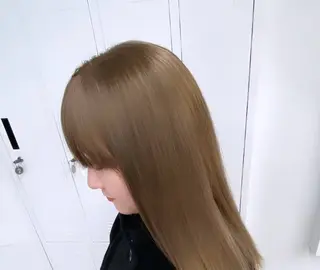 セミロング カラー カットモデル様無料 💎saaya💎のヘアスタイル