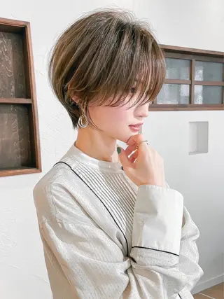 ショート 似合わせカット 迫留由弥のヘアスタイル