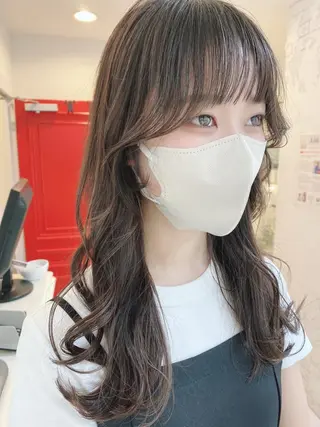 セミロング カラー ヘアアレンジ マツエク・マツパ アイブロウ 透明感カラー🫧ヘア セット🫧松本菜月の眉毛・アイブロウイメージ