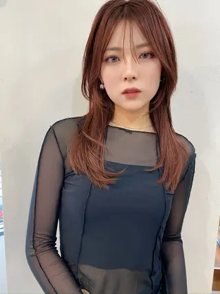 セミロング カラー 似合わせレイヤー 🇰🇷荒木洋文のヘアスタイル