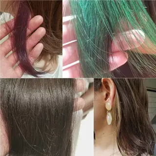 セミロング カラー 田中 孝征のヘアスタイル