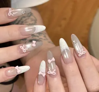 ネイル By moonネイル 🌷ワンホン/韓国風のネイルデザイン