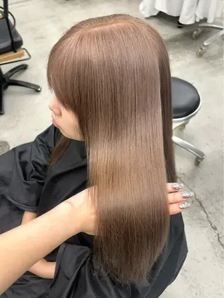 ロング カラー 韓国/ハイトーン/ ボブ🎀MIKU🎀のヘアスタイル